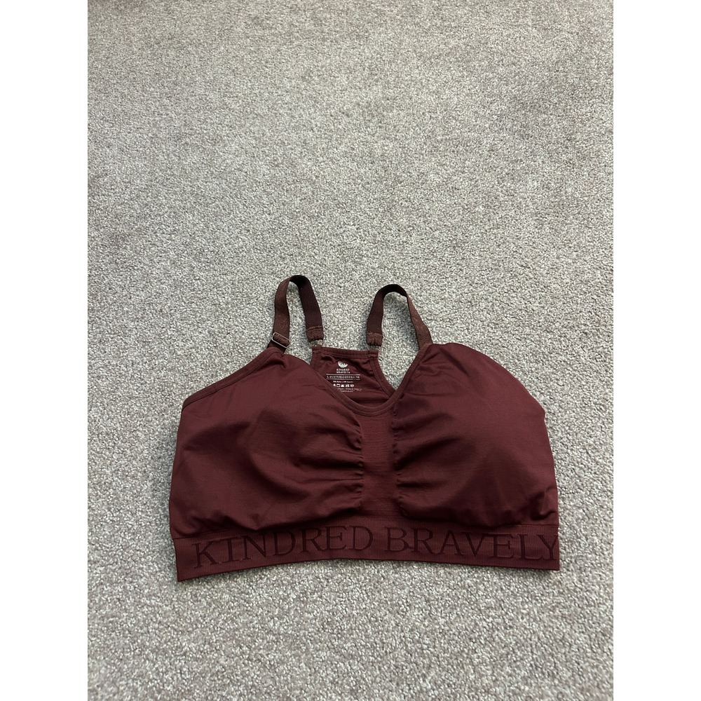 Kindred Bravely Nursing Pumping Bra Womens Large Busty Brown Excellent Seamless